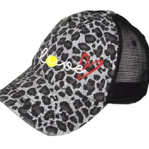 love tennis? love cheetah print? trucker hat